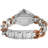 ساعة مايكل كورس كاميل النسائية ذات المينا الفضية والمزينة بزجاج كوارتز (MK6843)