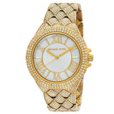 Michael Kors Camille Quartz Crystal White Dial Ladies Watch MK4800 - Watches of America