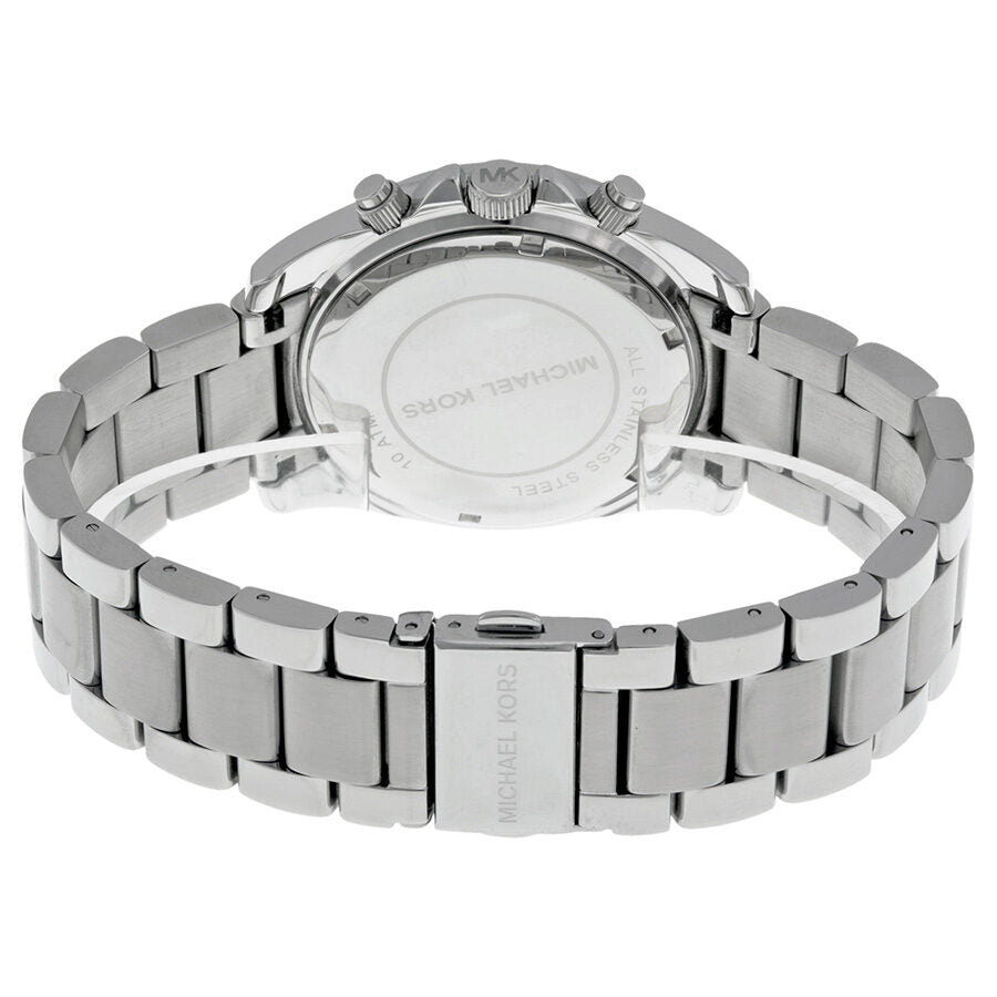 Michael Kors Reloj cronógrafo de cristal blanco para mujer MK5165