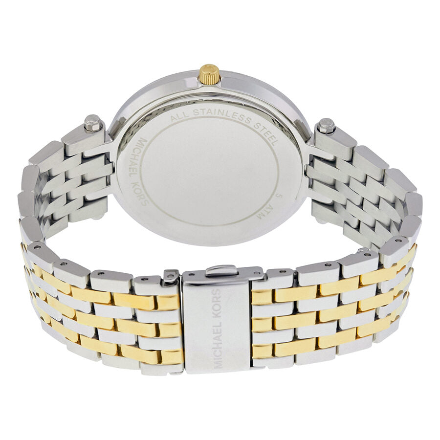 Michael Kors MK3215 Darci - Reloj para mujer con esfera plateada y dos tonos