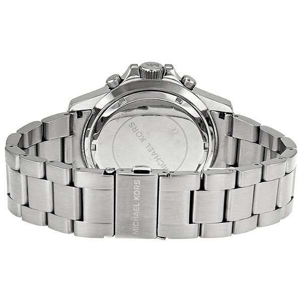 Michael Kors Everest Chronograph Reloj de hombre de acero inoxidable con esfera negra MK8256