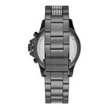 ساعة مايكل كورس إيفرست كرونوغراف كوارتز كريستال مينا أسود للنساء MK6974