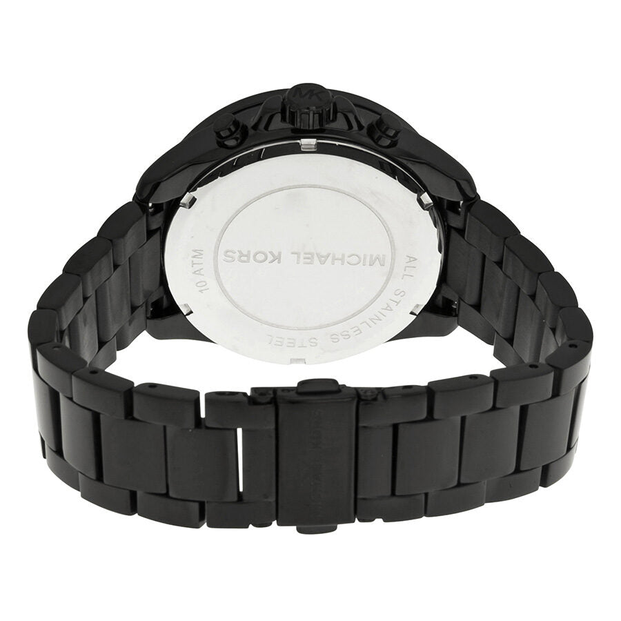 Michael Kors Everest Cronógrafo Rose Dial Negro Ion-plateado Ladies Watch MK5879