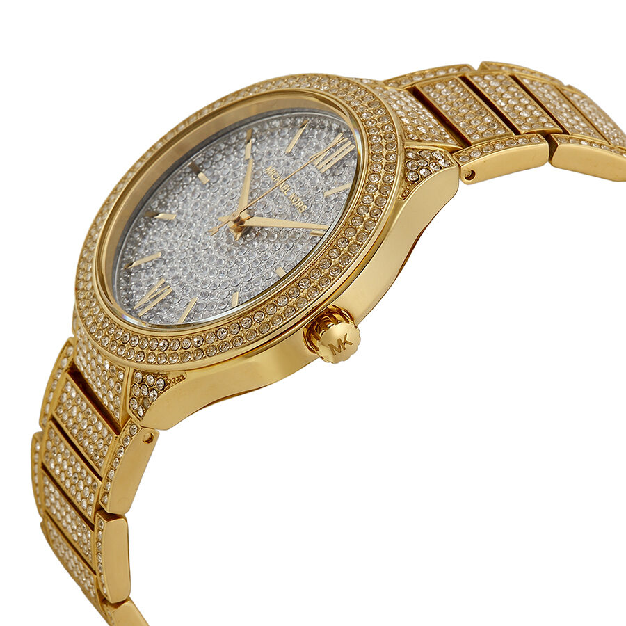 Michael Kors Kerry Crystal Pave Dial Crystal-Set Acero Ladies Watch MK3360