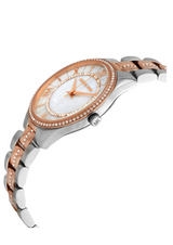 ساعة مايكل كورس لورين كوارتز نسائية بمينا من عرق اللؤلؤ الأبيض MK3979