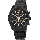 Michael Kors Lexington Reloj cronógrafo con esfera negra para hombre MK8603