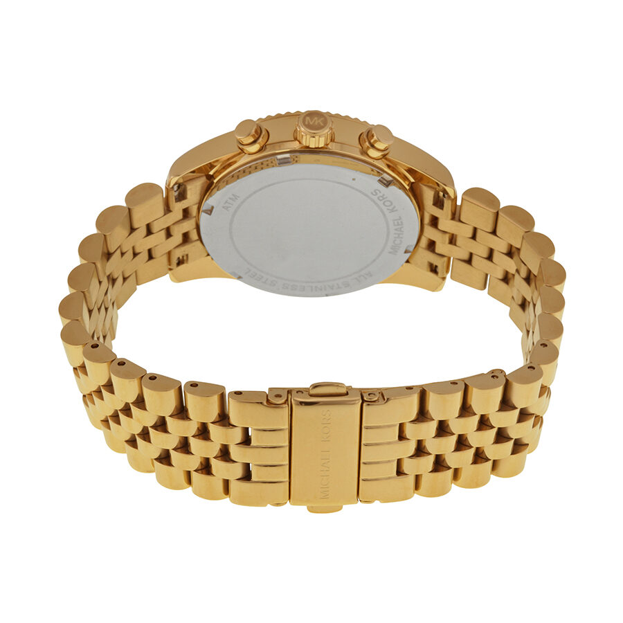 Michael Kors Lexington Reloj cronógrafo con esfera azul para mujer MK6206