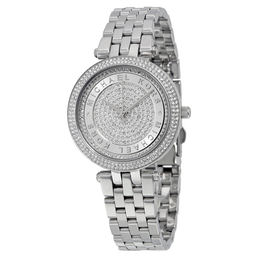 Michael Kors Mini Darci Crystal Pave Dial Acero inoxidable Ladies Watch MK3476