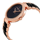 ساعة مايكل كورس باركر النسائية ذات المينا السوداء MK6414