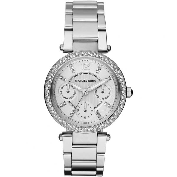 Reloj Michael Kors Parker multifunción plateado para mujer MK5615