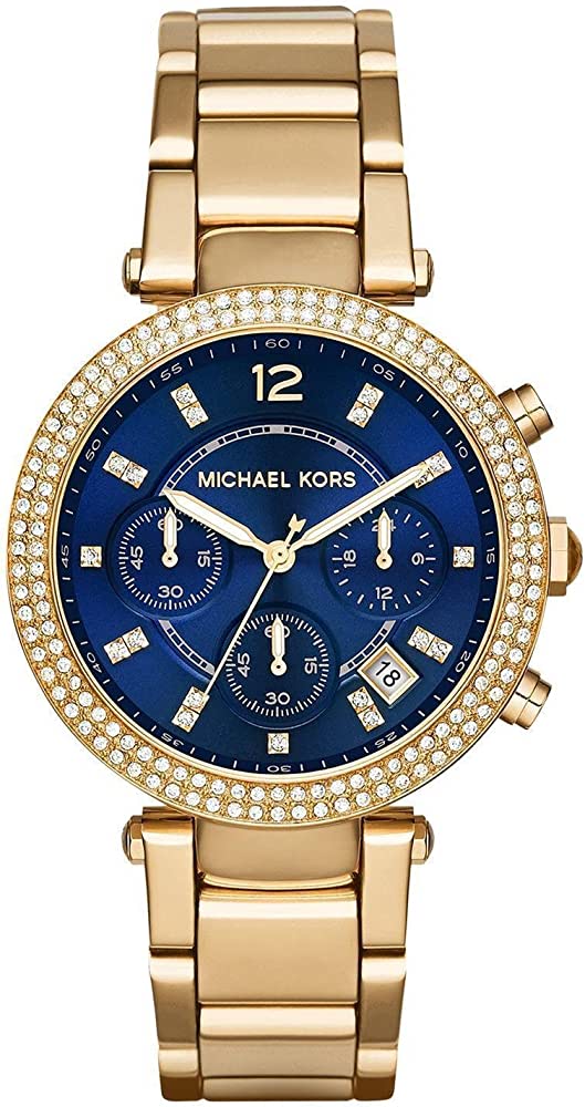 Reloj Michael Kors Parker MK6262 con esfera azul marino para mujer