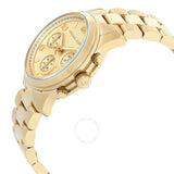 Michael Kors Runway Chronograph Quartz Gold Dial Ladies Watch MK7323 - Watches of America #2