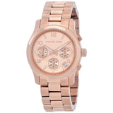 Michael Kors Runway Chronograph Quartz Rose Gold Dial Watch MK7324 - Watches of America