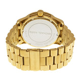 Michael Kors Runway Reloj de mujer con esfera dorada y cristal MK5706