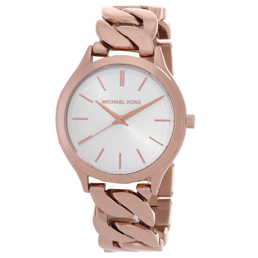 Michael Kors Runway Quartz White Dial Ladies Watch MK7473