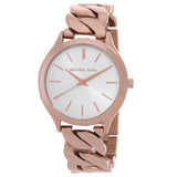 Michael Kors Runway Quartz White Dial Ladies Watch MK7473