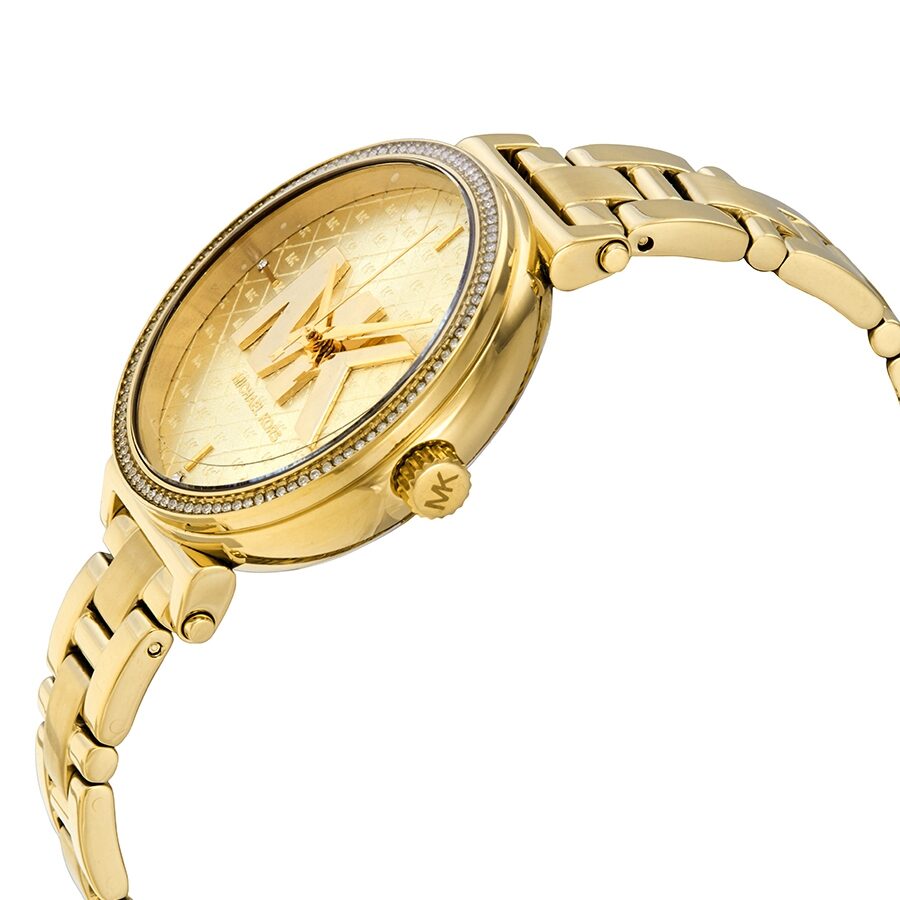 Michael Kors Sofie cuarzo cristal oro esfera señoras reloj MK4334