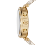 Michael Kors Parker Chronograph White Dial White Leather Strap Watch For Women - MK6916 mk6916 - Image 3