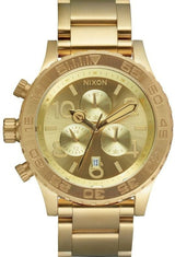 Nixon 42-20 Chrono Champagne Dial Gold Tone Men's Watch A037-502 (Defect)