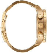 Reloj Nixon 48-20 Chrono Blue Dial Gold PVD para hombre A486-1922