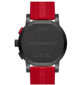 Burberry The City Chronograph Black Dial Red Rubber Strap Watch For Men - BU9805 BU9805 - Image 6