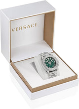 Versace Greca Action Chronograph Quartz Green Dial Silver Steel Strap Watch for Men - VE3J00422 VE3J00422 - Image 9