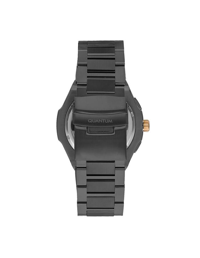 Quantum Gun Metal Analog Stainless Steel Strap Men's Watch ADG1032.070