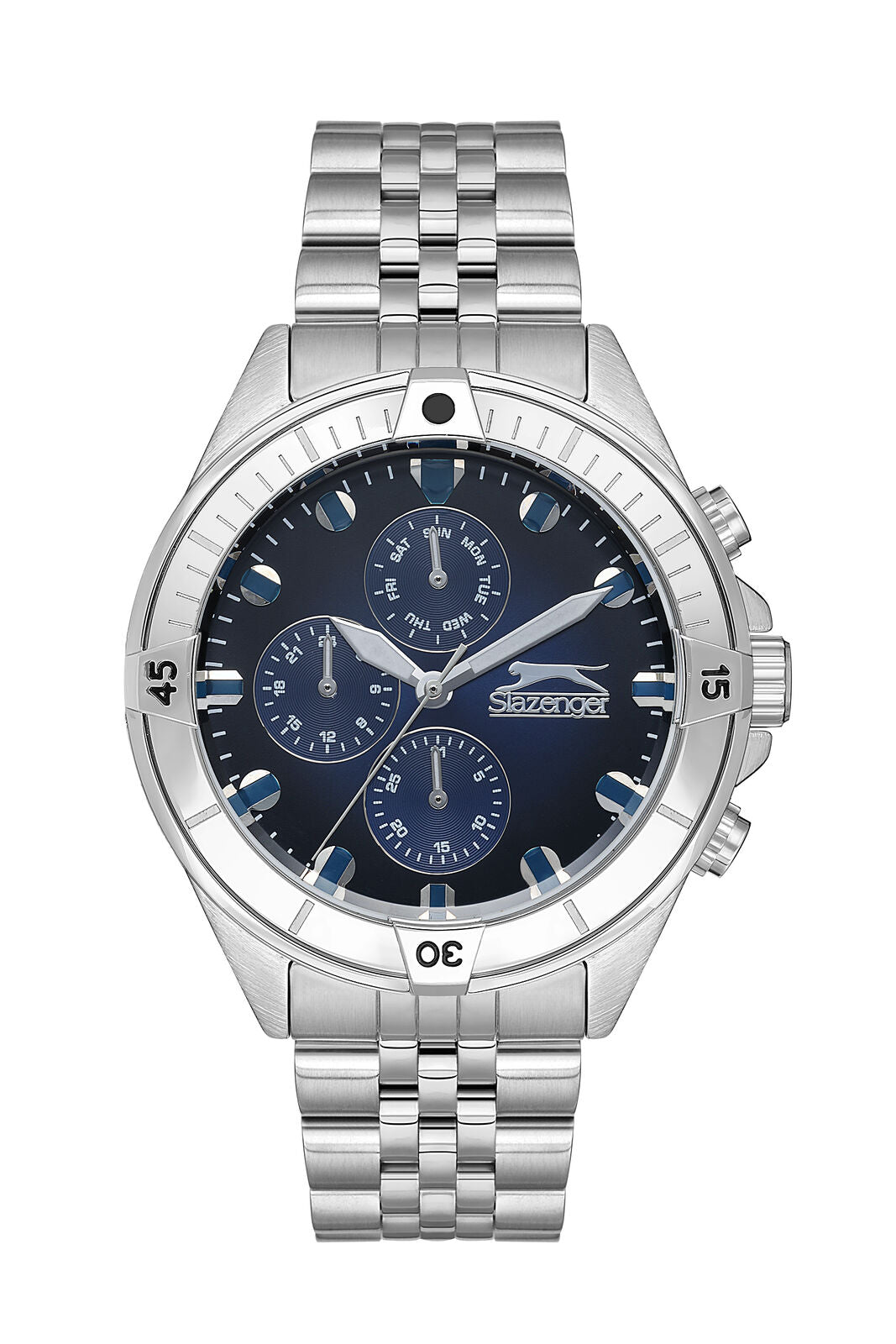 ساعة سلازنجر رجالية من الفولاذ المقاوم للصدأ الفضي - Sl.09.2227.2.02