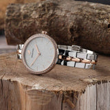 ساعة نسائية من سواروفسكي بلونين ورديين - 5644081