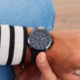 ساعة تومي هيلفيغر كرونوغراف زرقاء للرجال 1791471