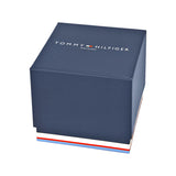 Tommy Hilfiger Luke multifunción plata blanco esfera acero reloj de hombre 1791121