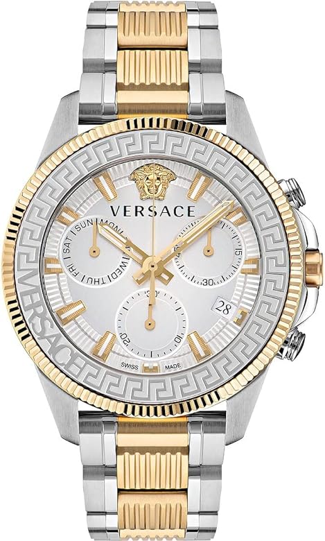 Versace Greca Action Chronograph Two-Tone Men's Watch - VE3J00522