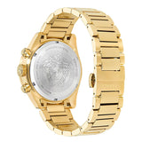 Versace Greca Dome Chronograph Black Dial All Gold Swiss Movt Watch - VE6K00523