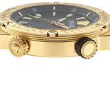 Versace Greca Logo Diver Quartz Black Dial Black Rubber Strap Men's Watch - VE8G00324