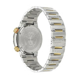 Versace Greca Logo Diver Quartz Black Dial Two Tone Steel Strap Men's Watch - VE8G00424