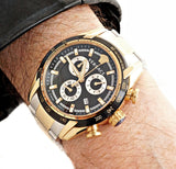 ساعة فيرساتشي في-راي كرونوغراف ثنائية اللون للرجال - VE2I00421