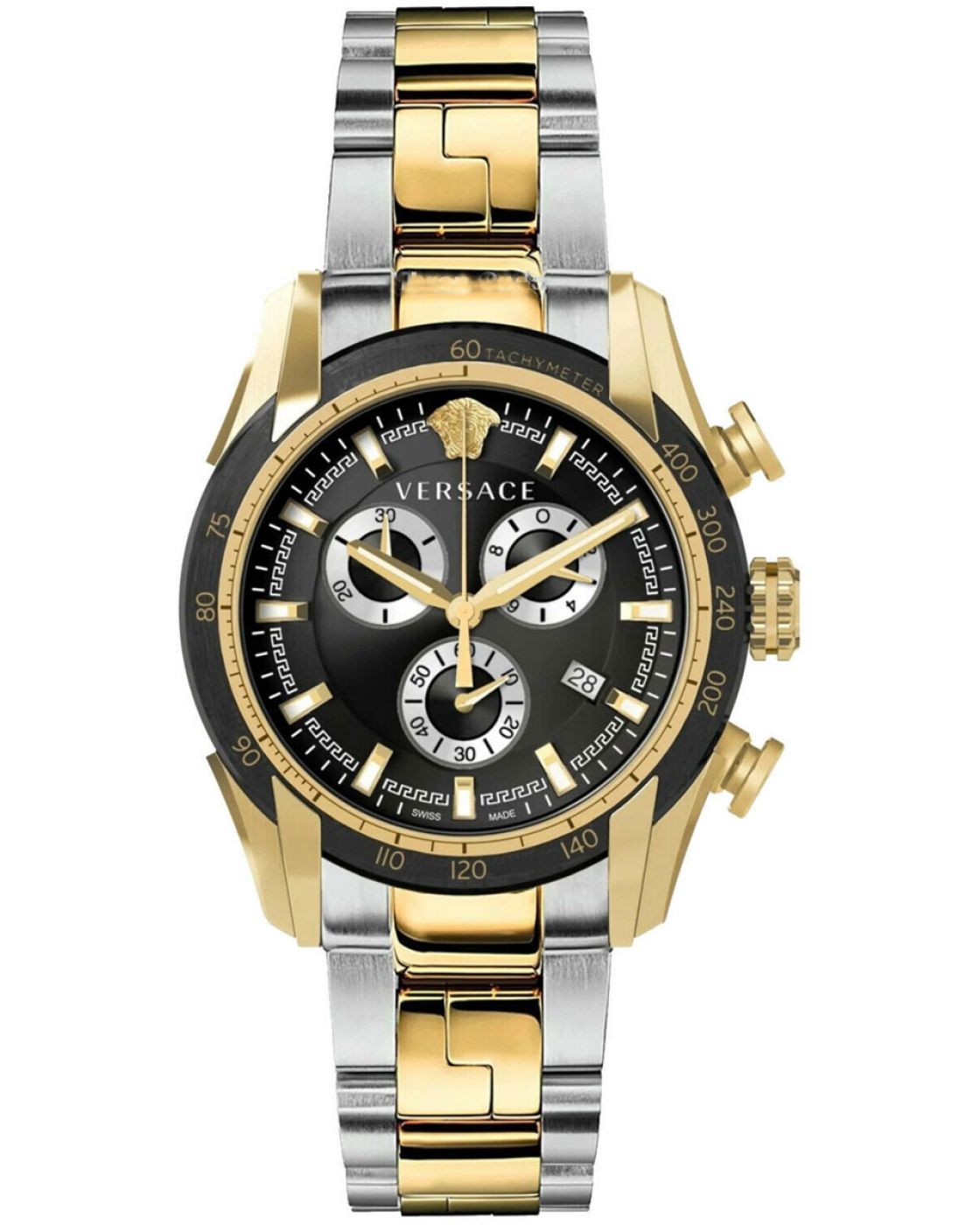 Versace V-Ray Chronograph Two-Tone Men's Watch - VE2I00421