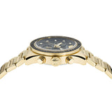 Versace Greca Dome Chronograph Black Dial Gold Steel Strap Watch for Men - VE6K00523 VE6K00523 - Image 5