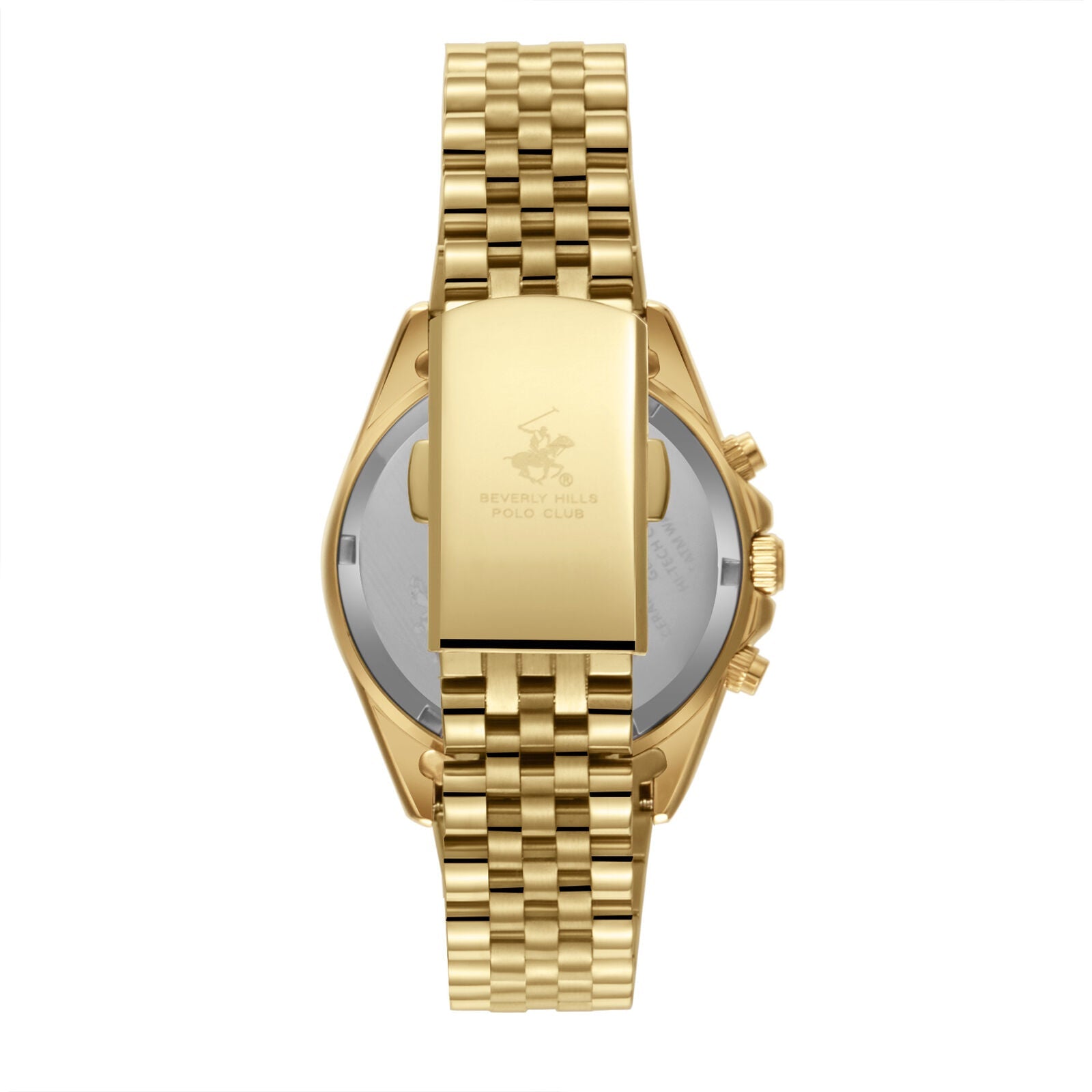Beverly Hills Polo Club Multi-Function Analog Watch Gold Stainless Steel Watch BP3656C.120