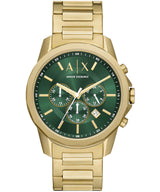 Armani Exchange Chronograph Gold-Tone Green Dial Men's Watch AX1746 ax1746 - Image 1