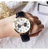 Fossil Grant FS5272 Reloj cronógrafo para hombre con esfera color crema