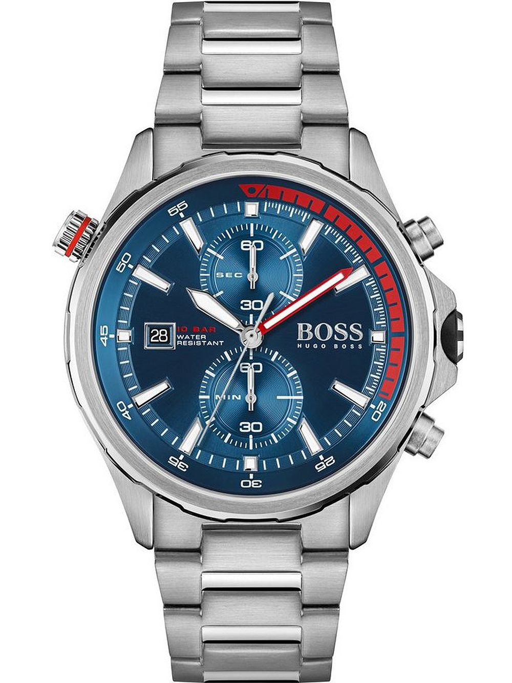 Hugo Boss Globetrotter Reloj Analógico para Hombre con Esfera Azul