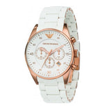 Reloj Emporio Armani Sport Collection Cronógrafo Blanco Hombre AR5919