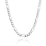 Cadena Figaro plateada de acero inoxidable de 3 mm Big Daddy