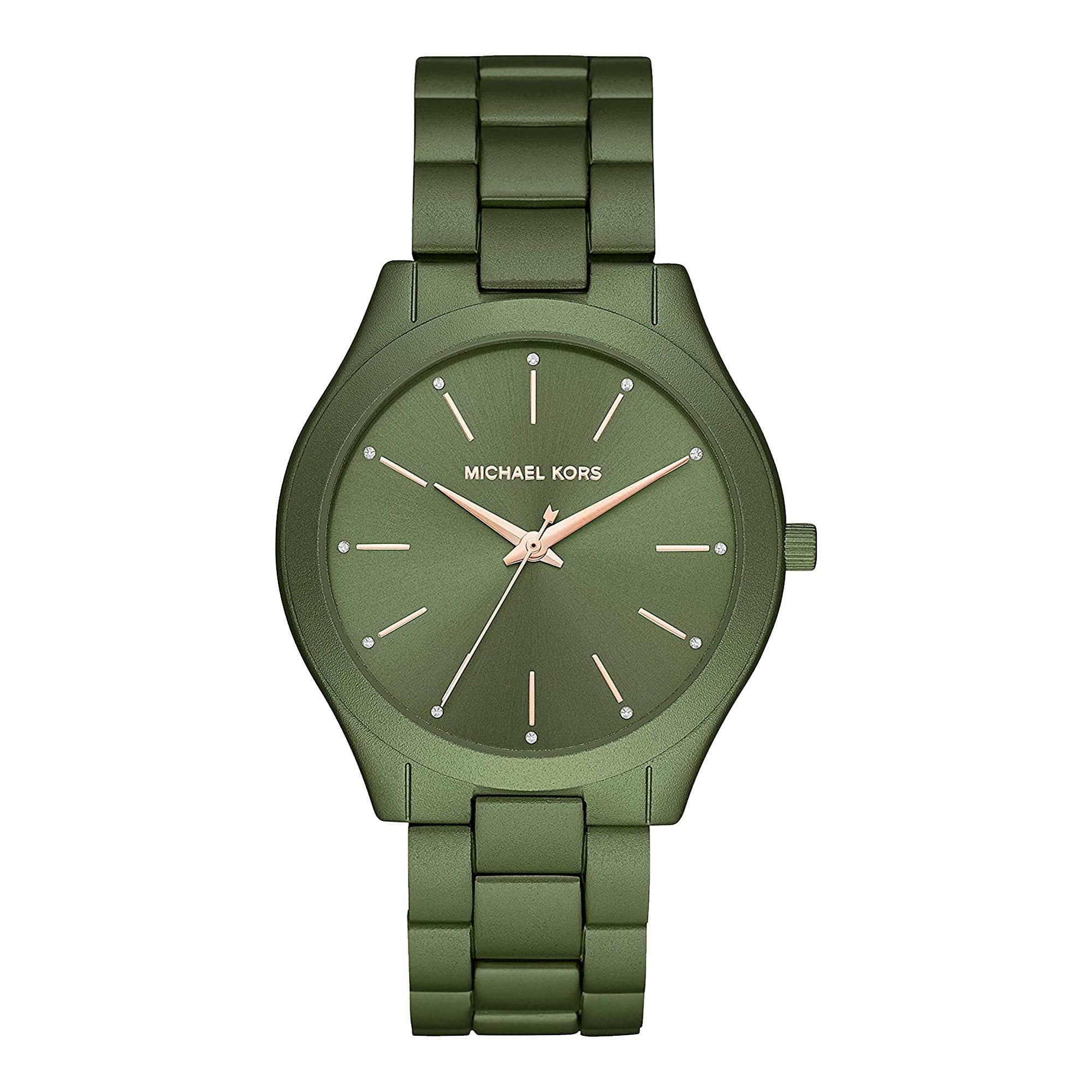 Michael kors green watch best sale