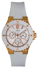 Guess Women's Overdrive Analog White Dial Women's Watch  W10614L2 - Watches of America