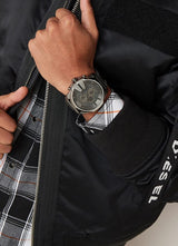 Diesel Mega Chief Cronógrafo Gris Dial Gunmetal Reloj para hombre DZ4282
