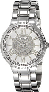 Guess Women's Silver Stainless Steel and Silver Dail Women's Watch W0637L1 - Watches of America