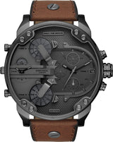 Diesel Mr. Daddy 2.0 Reloj cronógrafo de cuarzo con esfera gris para hombre DZ7413
