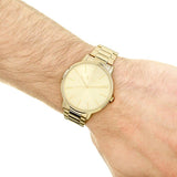 Armani Exchange Three-Hand Gold-Tone Stainless Steel Men's Watch AX2707 - Watches of America #4